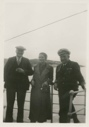 Image of Stanley Brazil (left) - radio operator at Battle Harbor, Miriam MacMillan and Ca